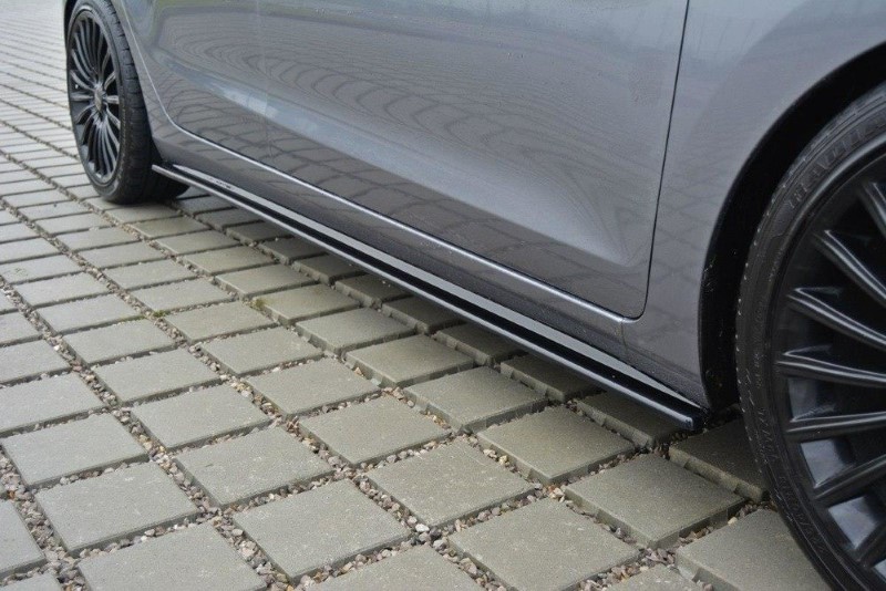 Zijskirts Diffusers Hyundai i30 mk.2 Glanzend Zwart