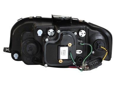 Koplampen Audi A3 8P LED Devil Eyes DRL look zwart
