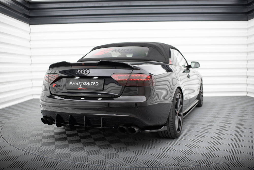 Zijdiffusers Audi A5 S-Line / S5 Coupe / Cabrio Maxton Glans Zwart
