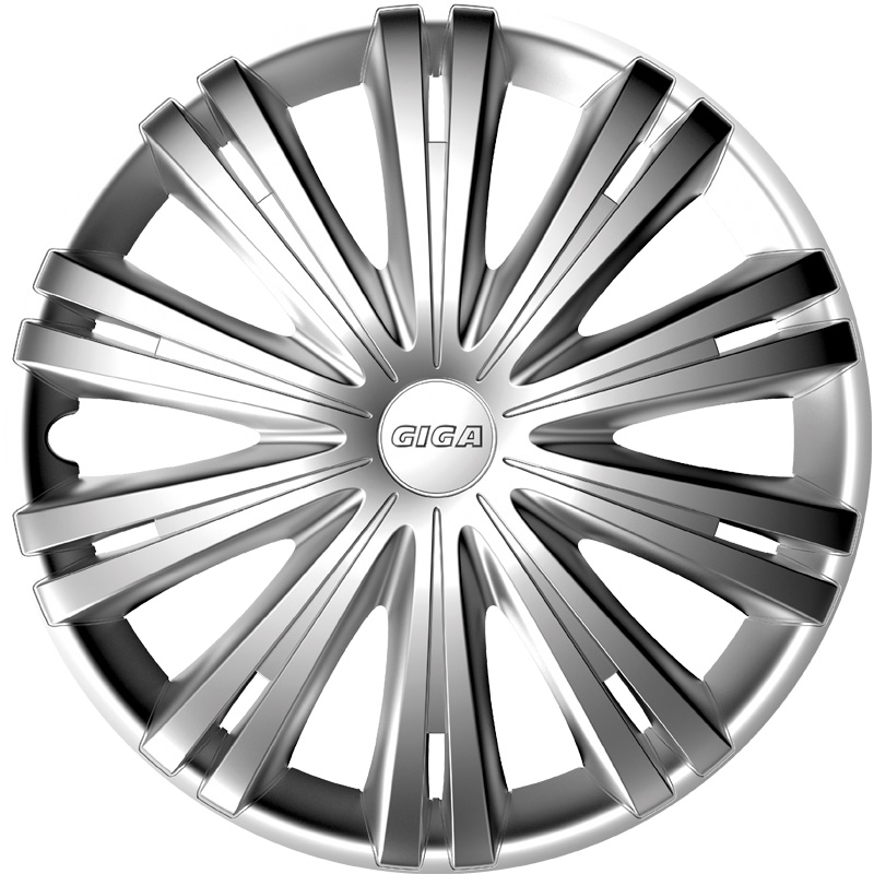 4-Delige Wieldoppenset Giga 13-inch zilver