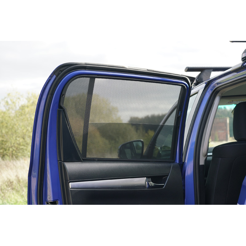 Set Car Shades (achterportieren)  Toyota Hilux VIII Twin Cab 2015- (2-delig)