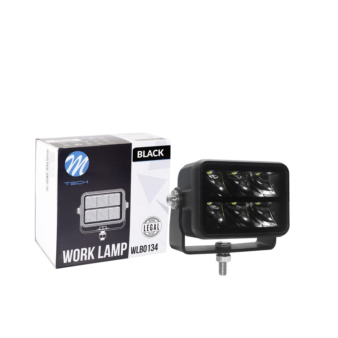 LED Spot Schijnwerper Rijlicht - dubbele rij - 30W 10-32V 3,4", Black Series