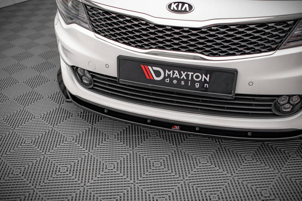 Voorspoiler V.2 Kia Optima Mk4 Maxton glans zwart