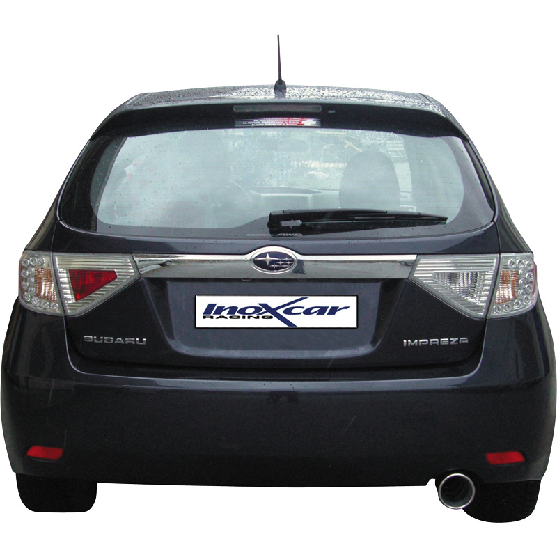100% RVS Sportuitlaat  Subaru Impreza 2.5 WRX (224pk) 10/2007- 102mm