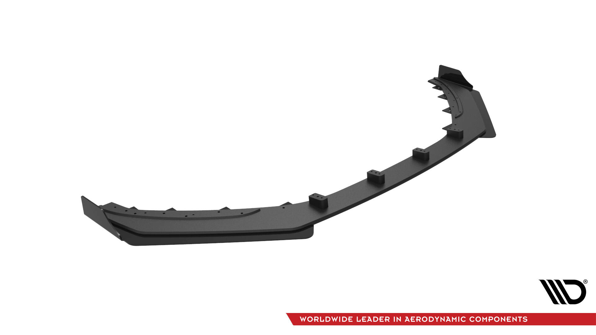Street Pro Voorspoiler + Flaps Hyundai Veloster N MK2 Maxton Glanzend zwart