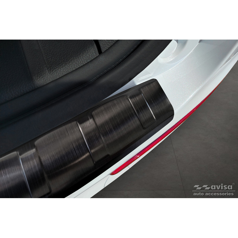 Zwart RVS Achterbumperprotector  Ssangyong Rexton (YK) Facelift 2021- 'Ribs'