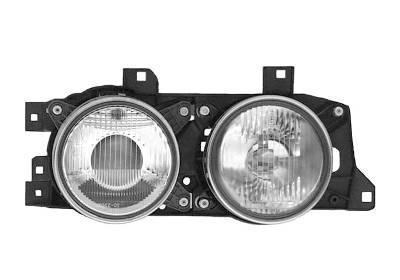 koplamp, H1+H1, links BMW 5 serie E34, 1988-1996