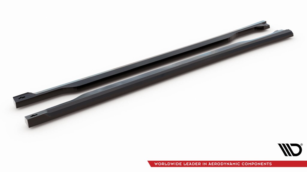 Zijskirts Kia Sorento Mk4 2020-.. Glans Zwart