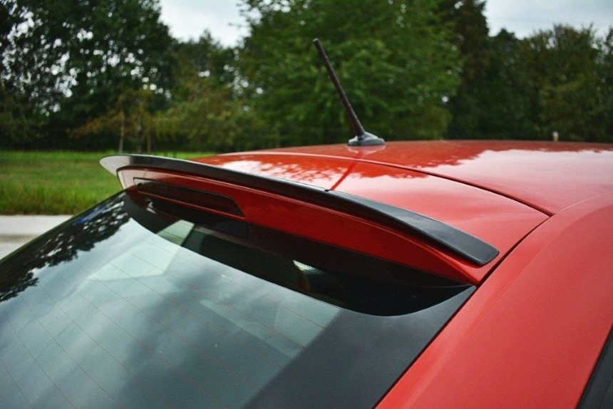 Spoiler cap Skoda Rapid Spaceback Maxton Design glans zwart