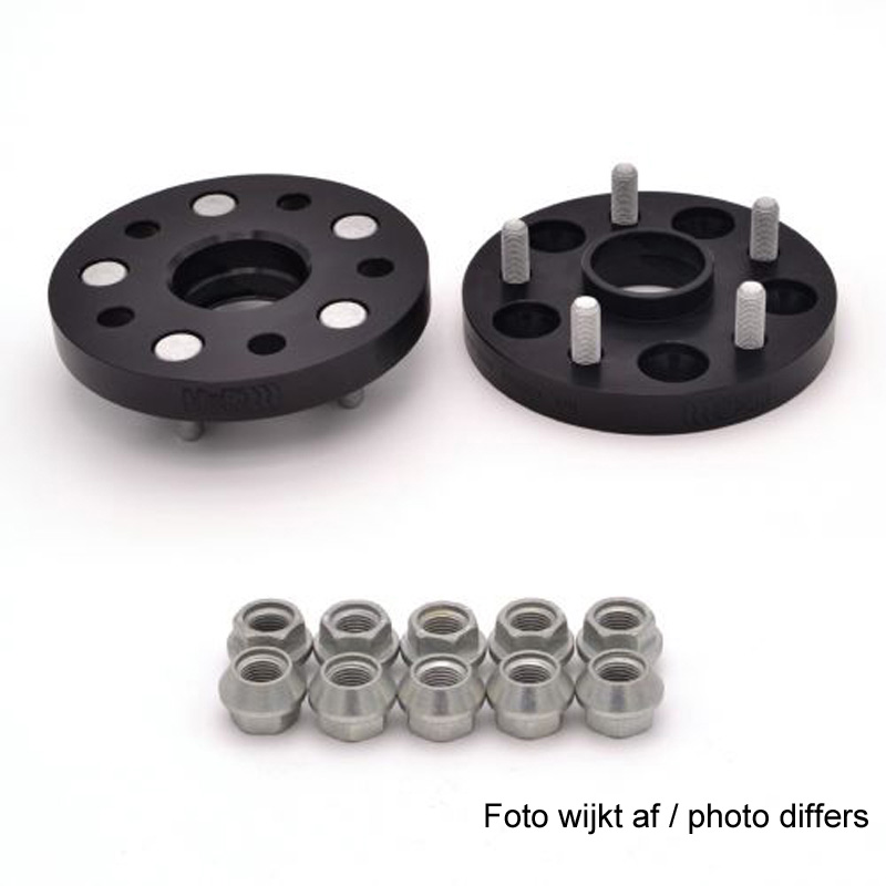 H&R DRM-Systeem Spoorverbreders 25mm 5x130 - Naaf 84,0mm - Boutmaat M14x1,5 -   SsangYong - Zwart