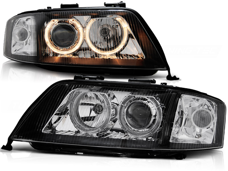 Koplampen Audi A6 4B 97-01 XENON zwart