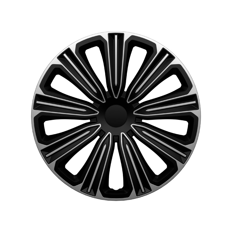 4-Delige J-Tec Wieldoppenset Rosso 14-inch zilver/zwart