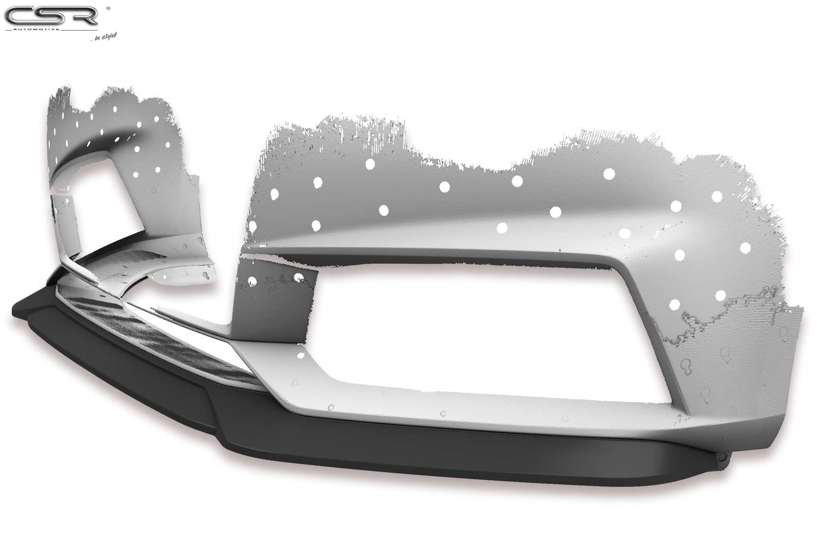 Voorspoiler Audi A4 B9 8W S-Line / S4 B9 8W Glans Zwart