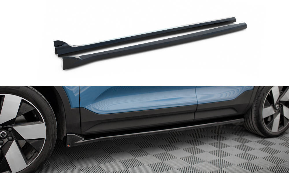 Zijskirts Volvo C40 Maxton Glans Zwart