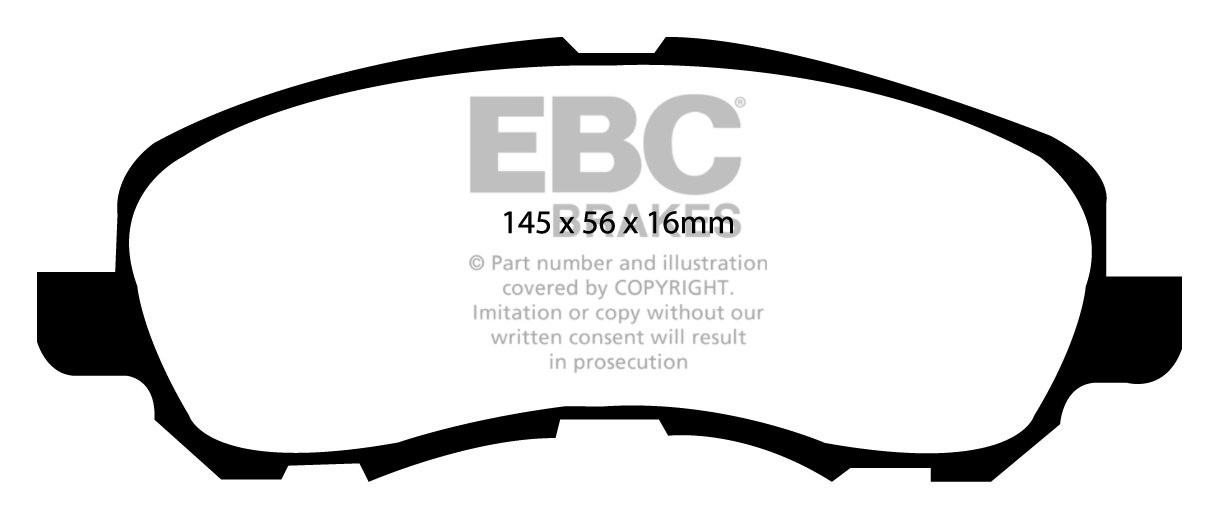 EBC Brakes DODGE (USA) Caliber 1.8 2008-2009 Remblokken voorzijd