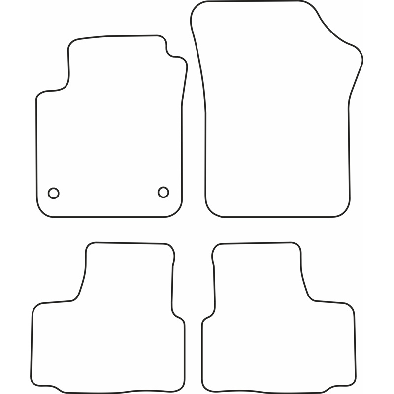 Automatten Velours  Volkswagen Up 2011-
