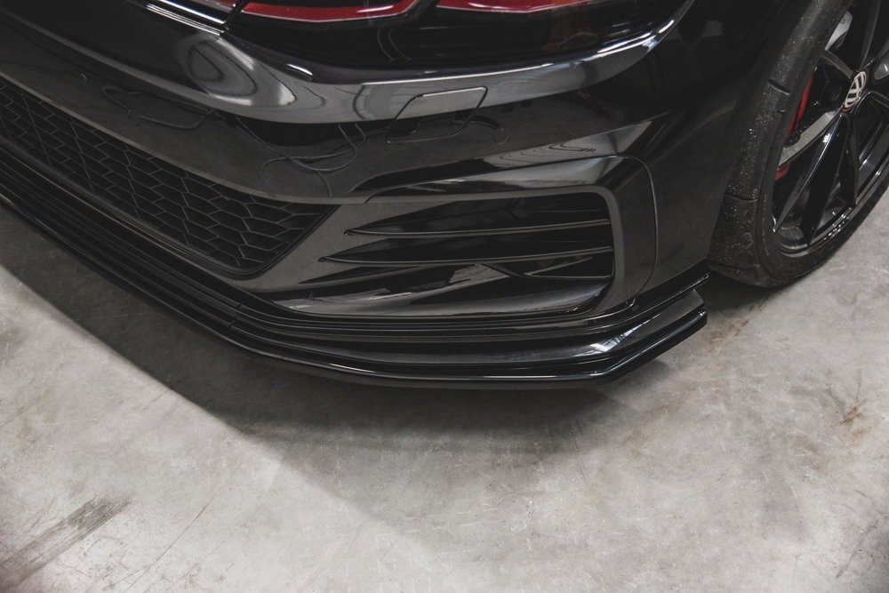 Voorspoiler Volkswagen Golf 7 GTI TCR Maxton Glans Zwart