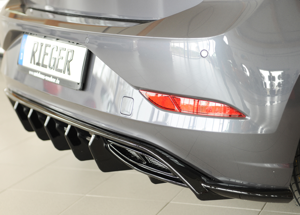 Diffuser Volkwagen Polo R-Line 2G AW 2021-.... Zwart Glans Rieger