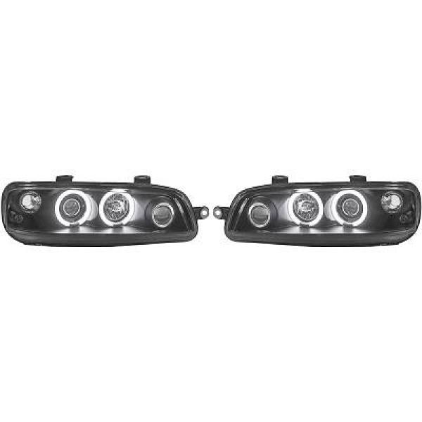 Koplampen Fiat Punto 99-03 Angel Eyes CCFL