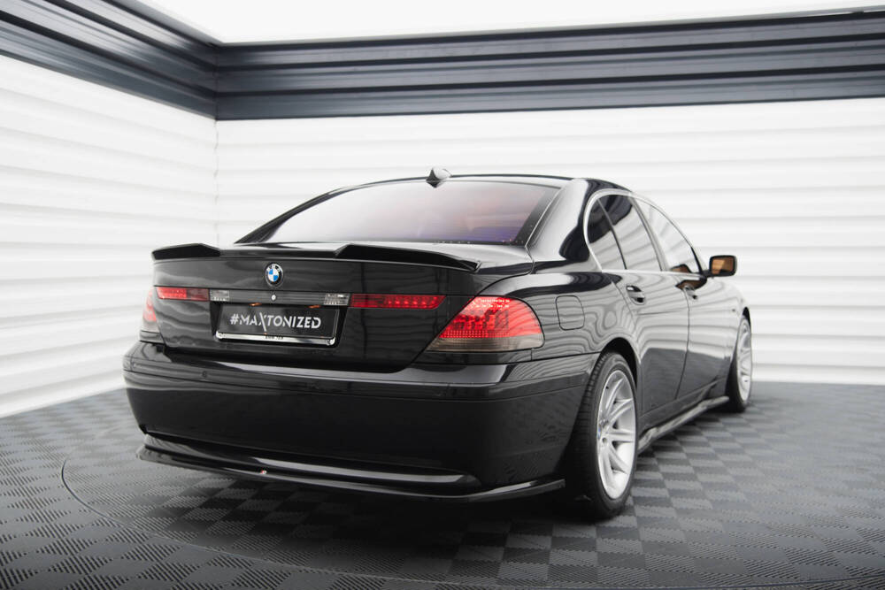 Spoiler BMW 7 Serie E65 Maxton Glans Zwart
