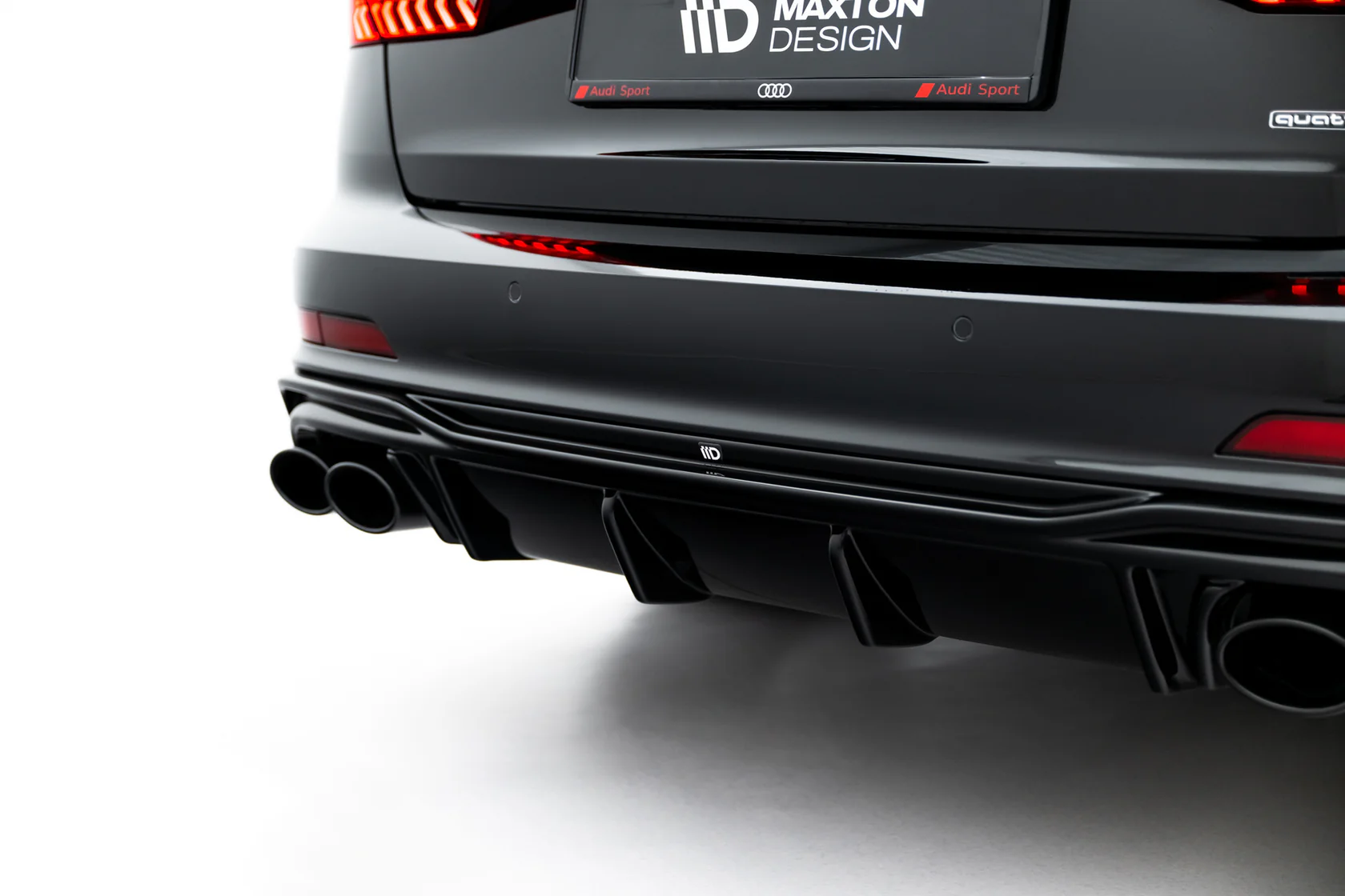 Diffuser Audi S6 / A6 S-Line C8 Maxton Glans Zwart