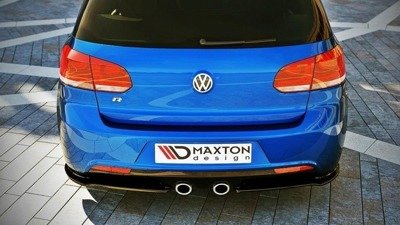 Zijdiffusers VW Golf 6 R Glans Zwart