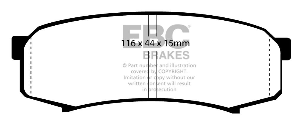 EBC Brakes TOYOTA Landcruiser 4.2 TD (HDJ) 90-98 Remblokken acht
