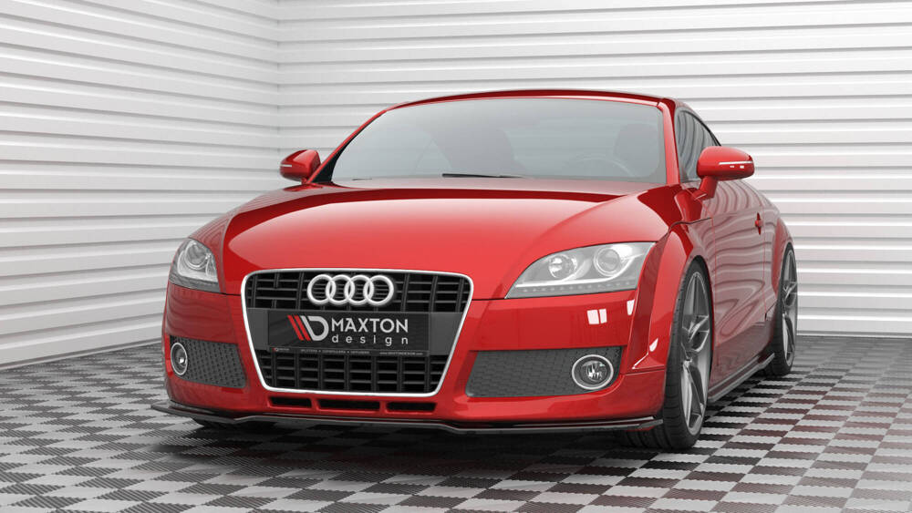 Voorspoiler Audi TT 8J Glanzend Zwart Maxton