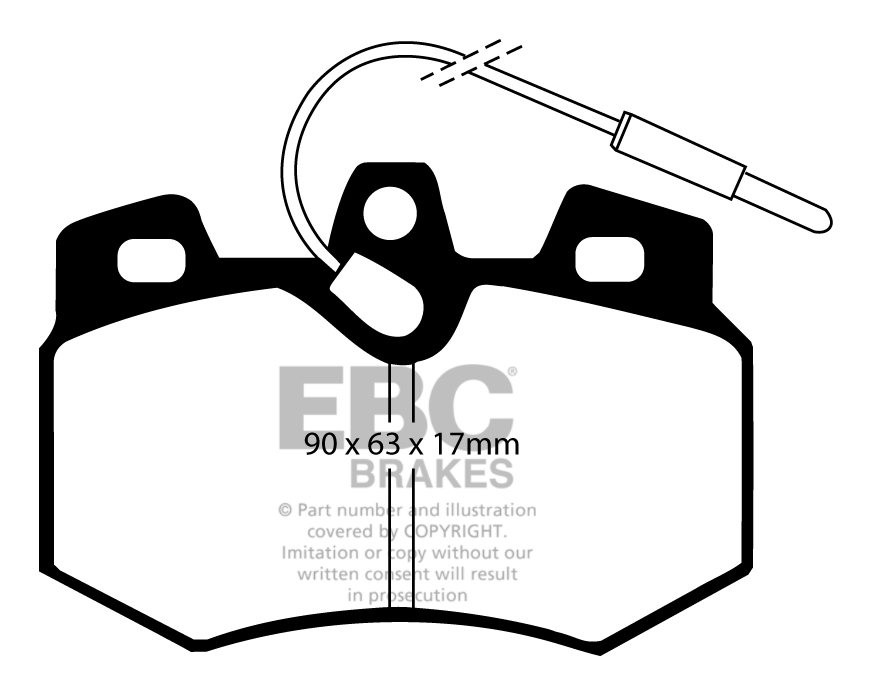 EBC Brakes PEUGEOT 106 1.4 91-96 Remblokken voorzijde