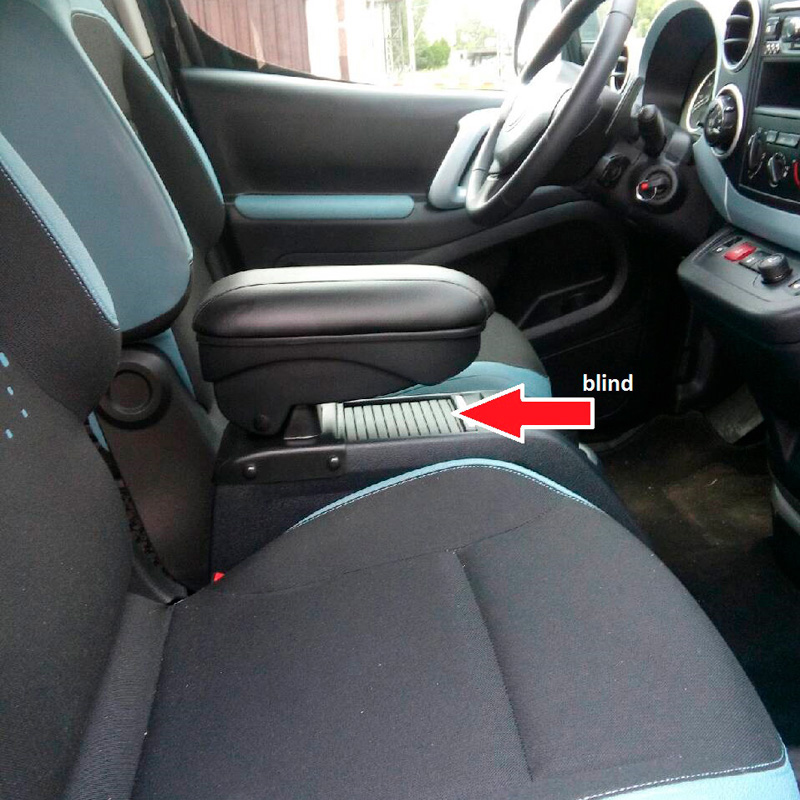 Armsteun Kunstleder  Citroën Berlingo III / Opel Combo E / Peugeot Rifter 2018- (incl. auto's met middenconsole)