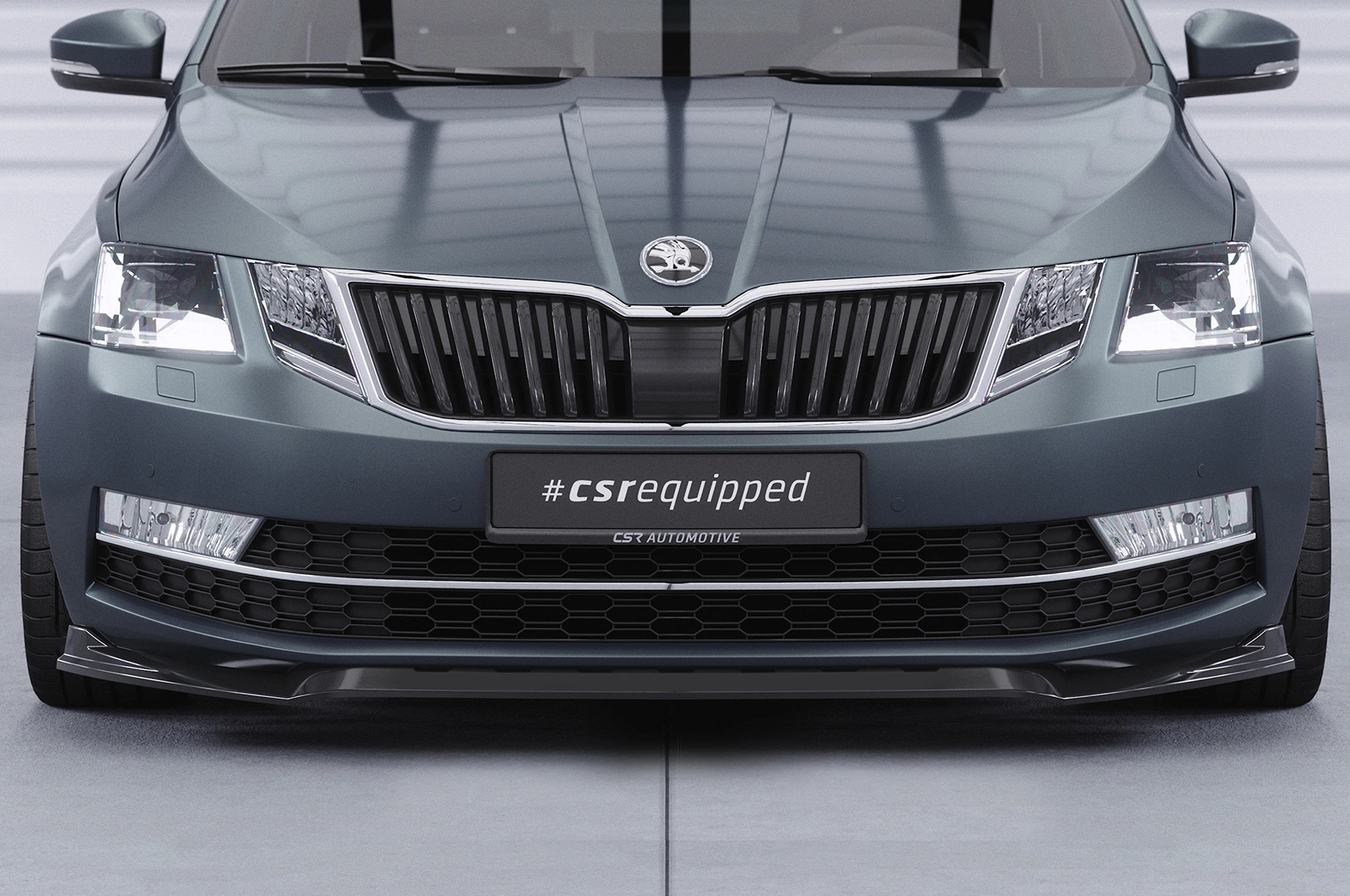 Voorspoiler Skoda Octavia 3 Glans Zwart (2016-2019) van CSR Automotive