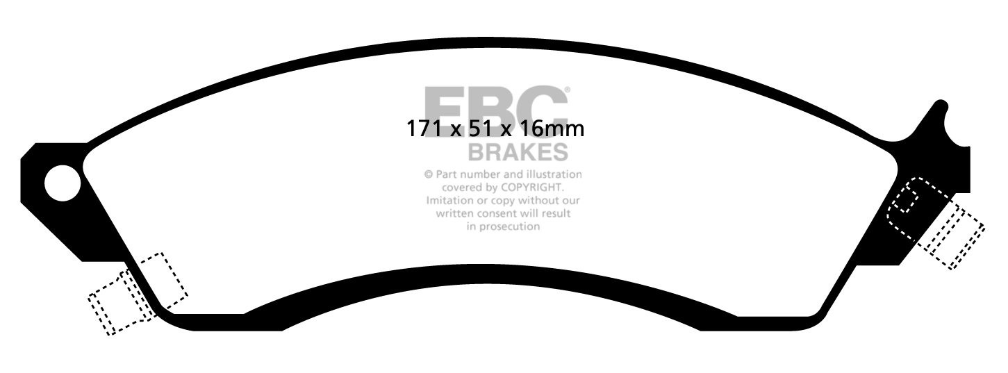 EBC Brakes ASTON MARTIN V8 Coupe/V8 Volante 5.3 (PBR Caliper) 96