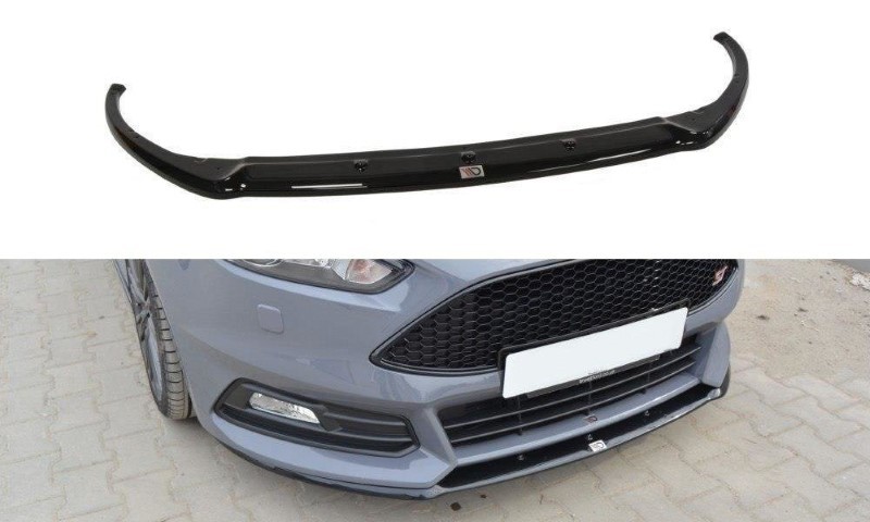 Voorspoiler Ford Focus ST Mk3 FL (Cupra) Glanzend Zwart