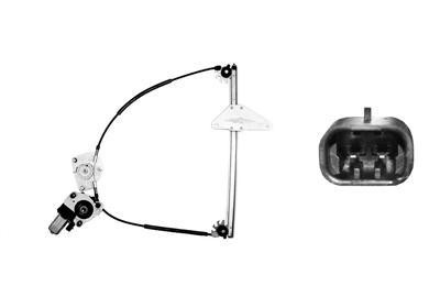 raammechanisme, 3 drs, incl motor, links Peugeot 307, 2000-2005