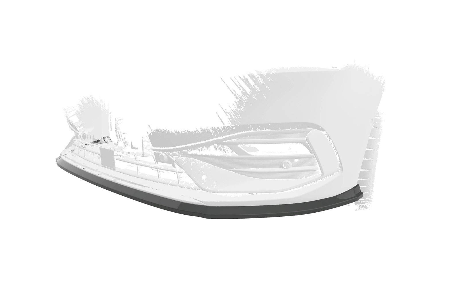 Voorspoiler Seat Leon 4 (Typ KL) Glans Zwart – CSR Automotive