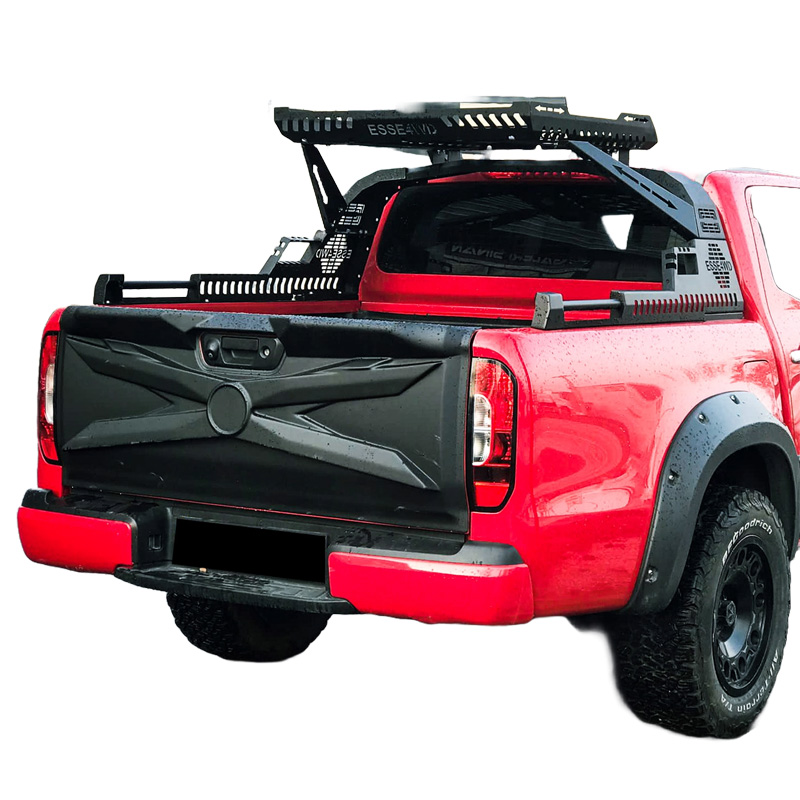 Achterklepcover  Mercedes X-Klasse W470 2017- - Matzwart