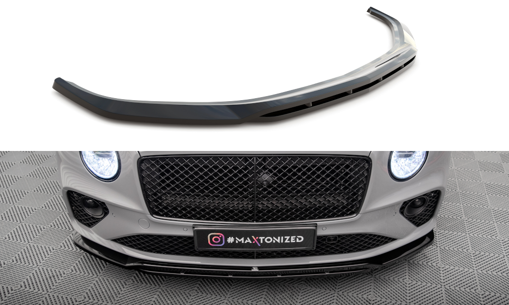 Voorspoiler Bentley Continental GT Mk3 Maxton Glans Zwart