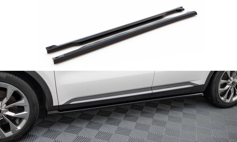 Zijskirts Kia Sorento Mk4 2020-.. Glans Zwart