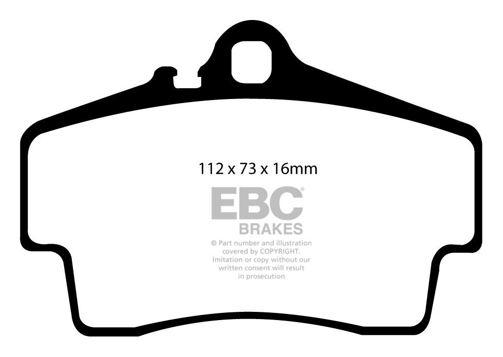 EBC Brakes PORSCHE Boxster S (Cast Iron Discs only) 3.4 2008-..