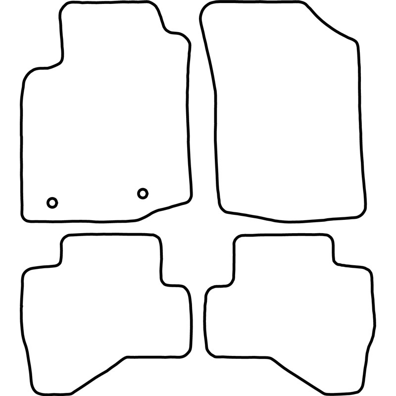 Automatten Velours  Toyota Aygo 2014-