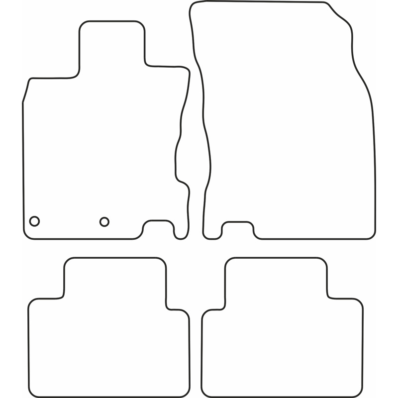 Automatten Velours  Nissan Qashqai II 2014-2020