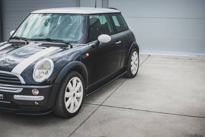 Zijskirts Mini Cooper / One R50 Glans Zwart