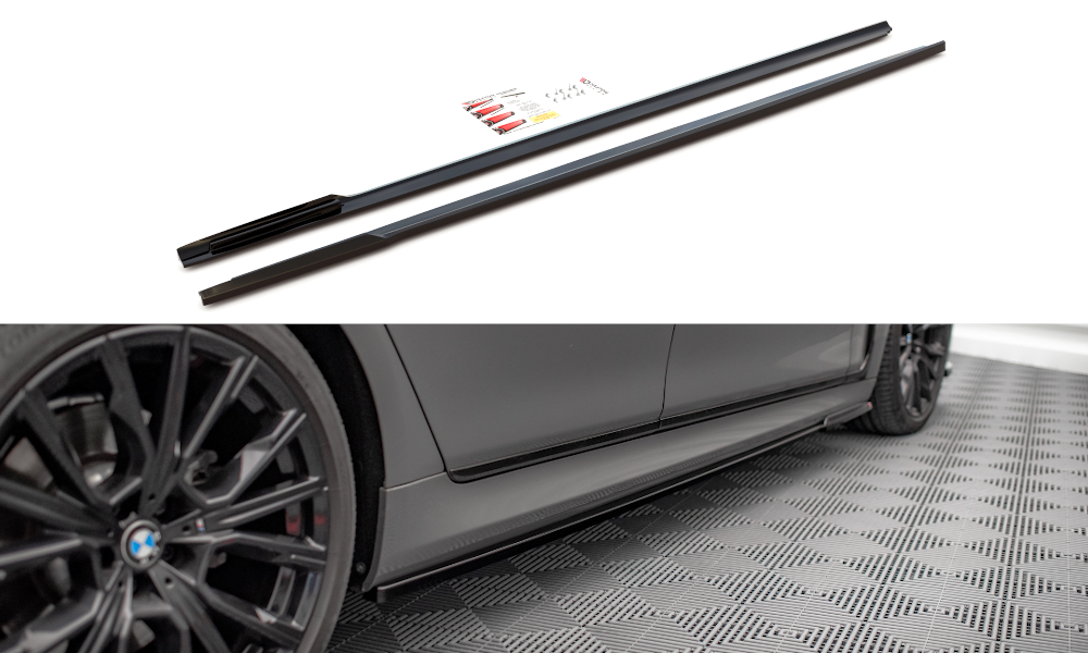 Zijskirts BMW 7-Serie G11 M-Pakket Glanzend Zwart