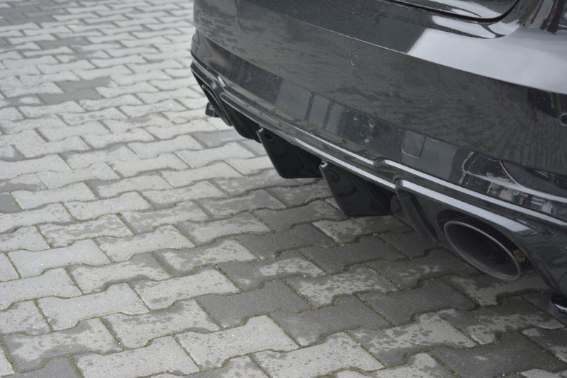 Achter Aanzet Audi RS3 8V FL Sportback Glanzend Zwart