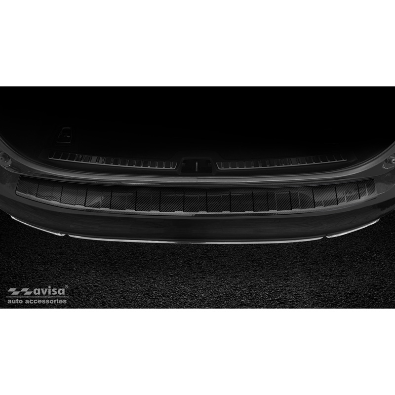 Echt 3D Carbon Achterbumperprotector  Volvo V90 2016-