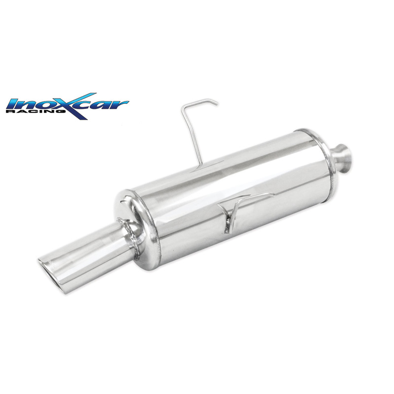 100% RVS Sportuitlaat  Peugeot 106 1.4 75pk 1996-2003 1x90mm Rally