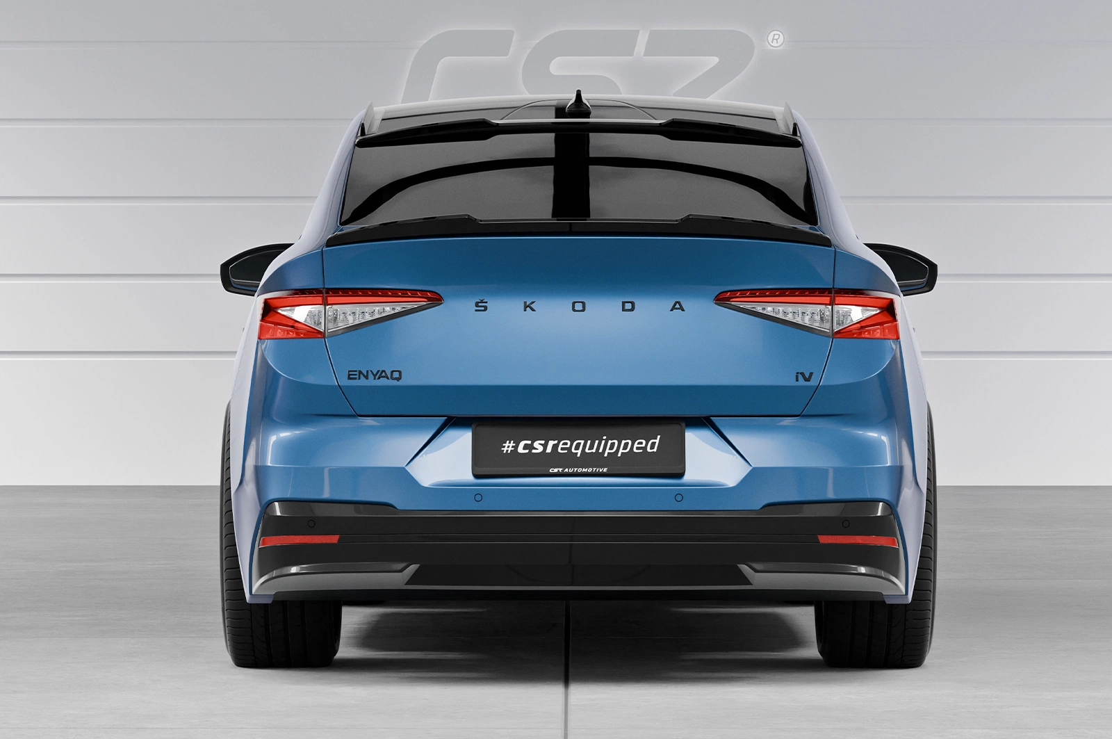 Achterspoiler Skoda Enyaq Coupe glans zwart
