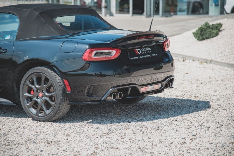 Achterzij Spoilers Fiat 124 Spider Abarth Glanzend Zwart
