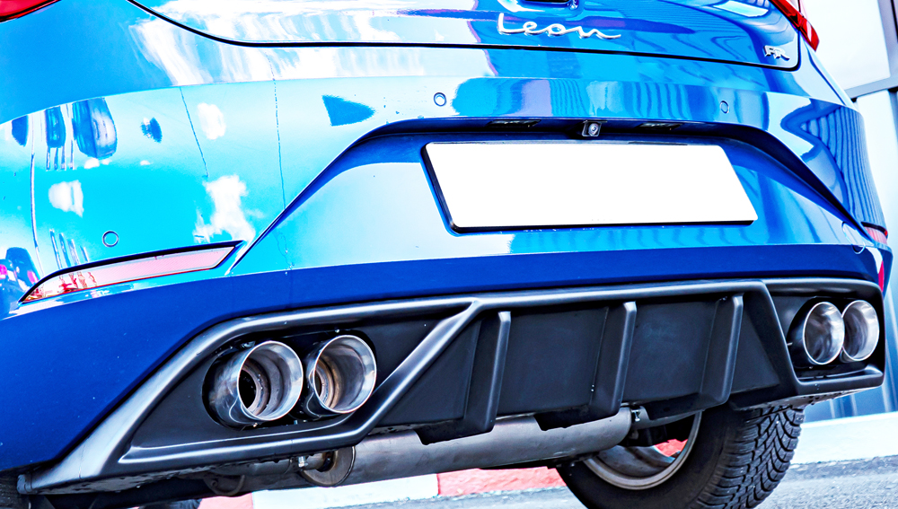 Friedrich Uitlaat Seat Leon KL voor Rieger Diffuser