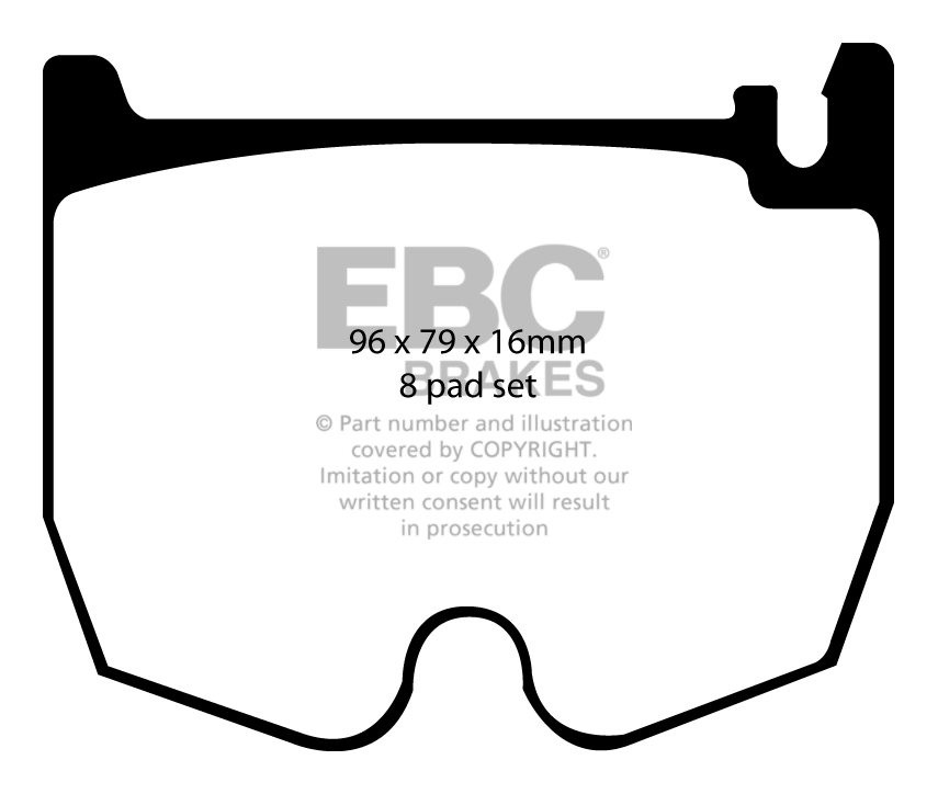 EBC Brakes MERCEDES S-Class (W220) S65 AMG 2004-2006 Remblokken